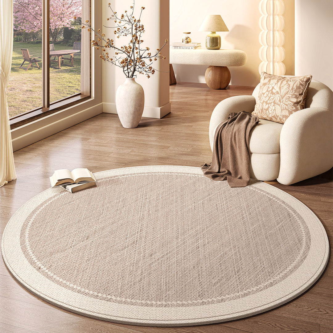 Natuurlijke Vezel Decoratieve Ronde Area Tapijt