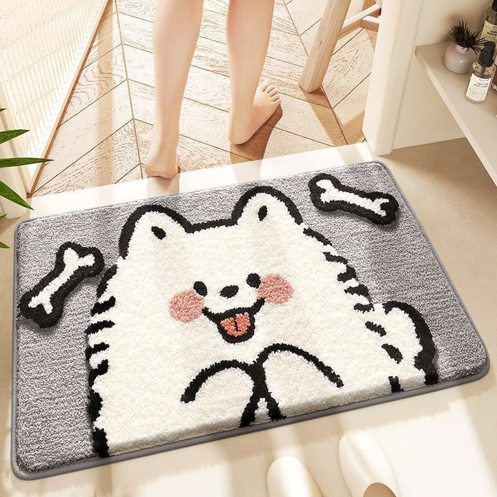 Schattige Kat-Thema Pluche Badmat