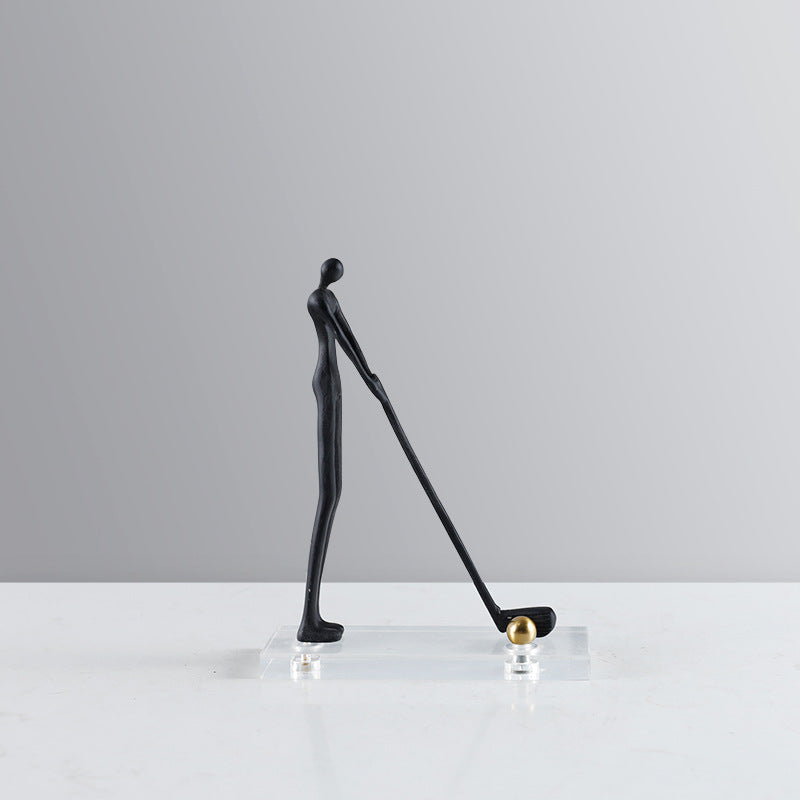 Abstract Golfer Sculptuur