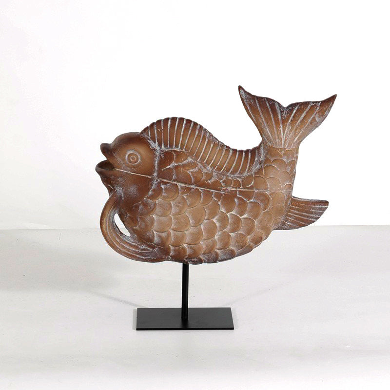 Grappige Vis Decoratieve Sculptuur