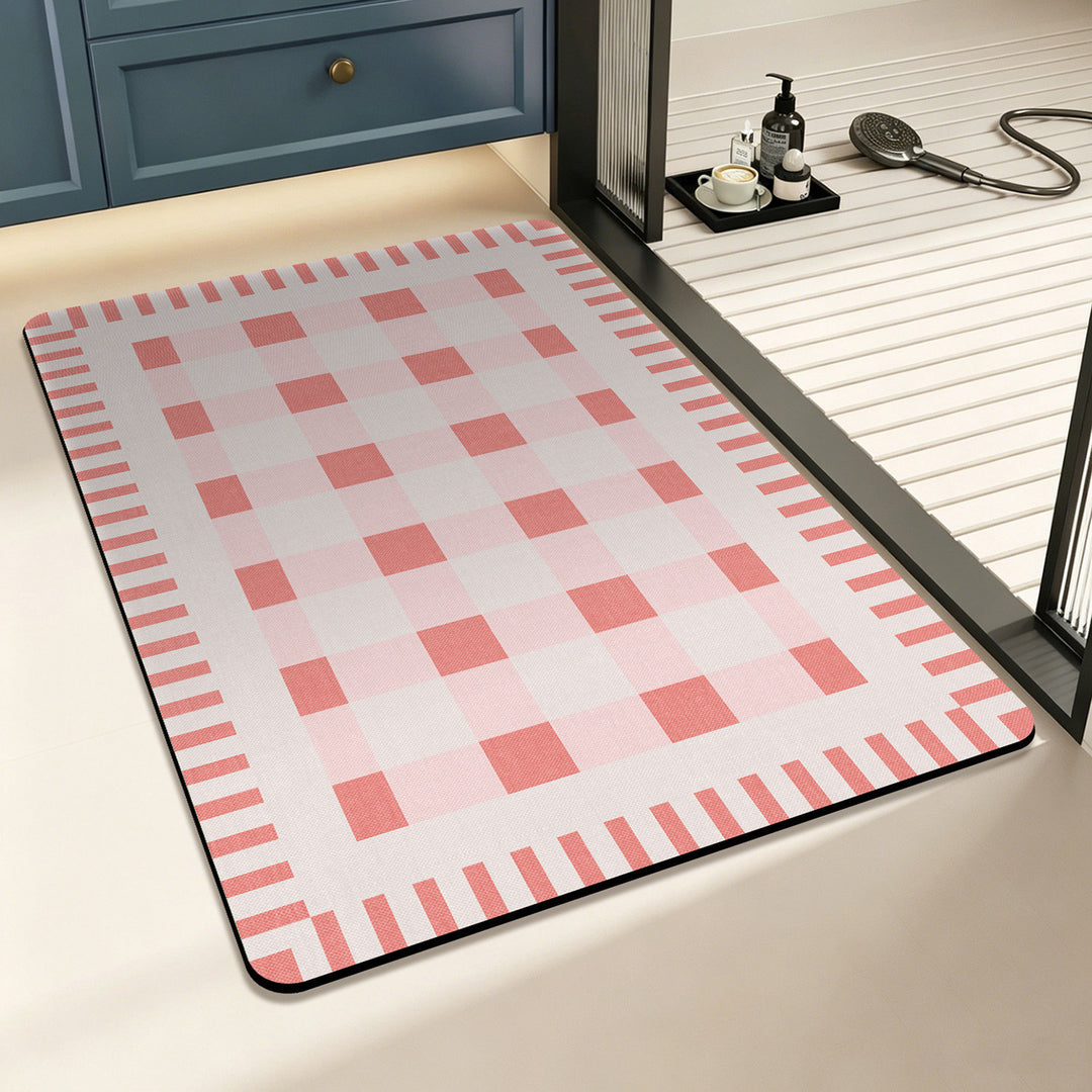 Geometrisch Geruit Vloerkleed
