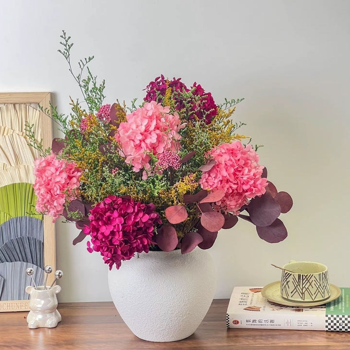 Levendige Gedroogde Bloemenarrangement