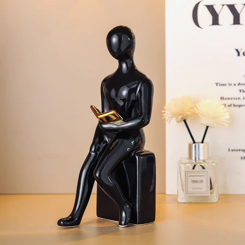 Artistieke Zit Figurine voor Thuis Display