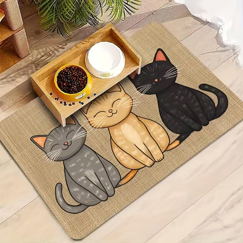 Schattige Kat-Thema Eetmat