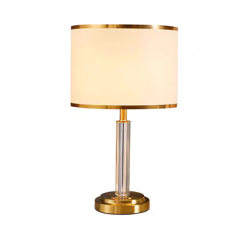 Moderne tafel lamp met kristalaccenten