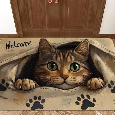 Schattige Cartoon Kat Welkom Mat