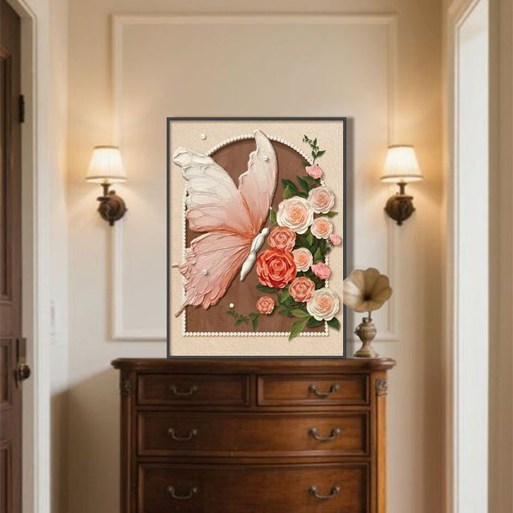 Bloemrijke Muurkunst Afdruk