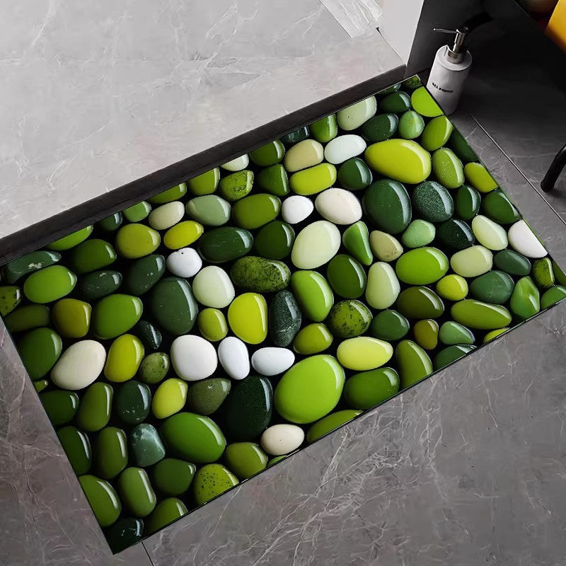 Artistieke 3D Edelsteen-Thema Badmat