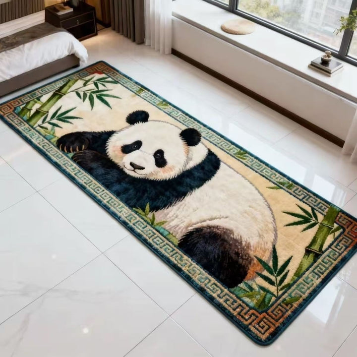 Panda-Thema Pluche Vloerkleed