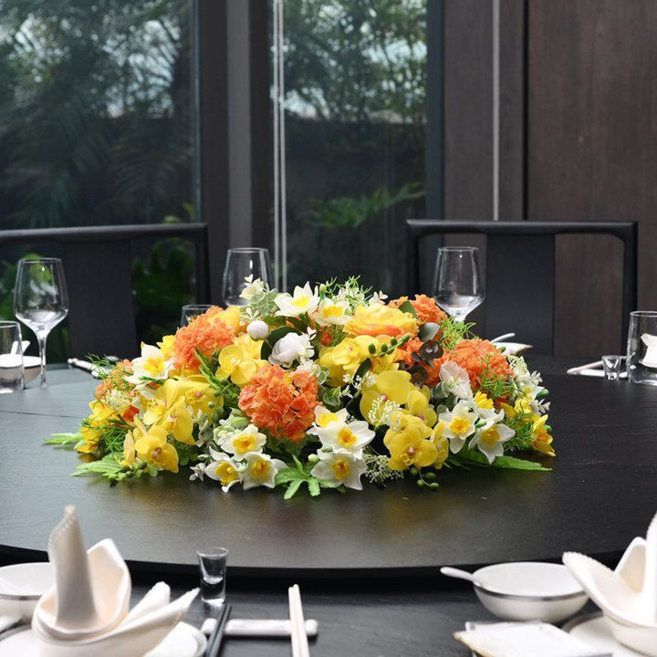 Luxe Bloemige Tafelstuk Arrangement
