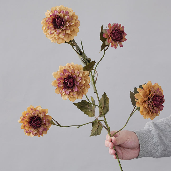 Faux Dahlia Steel