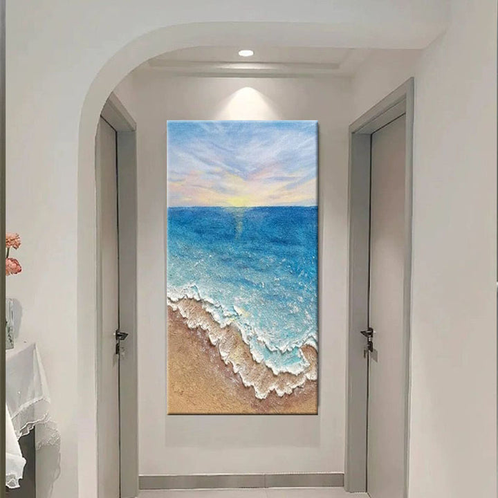 3D Oceaangolven Canvas Kunstwerk