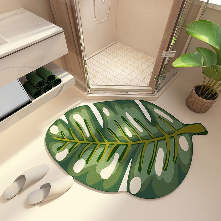 Decoratieve Bladvormige Badmat