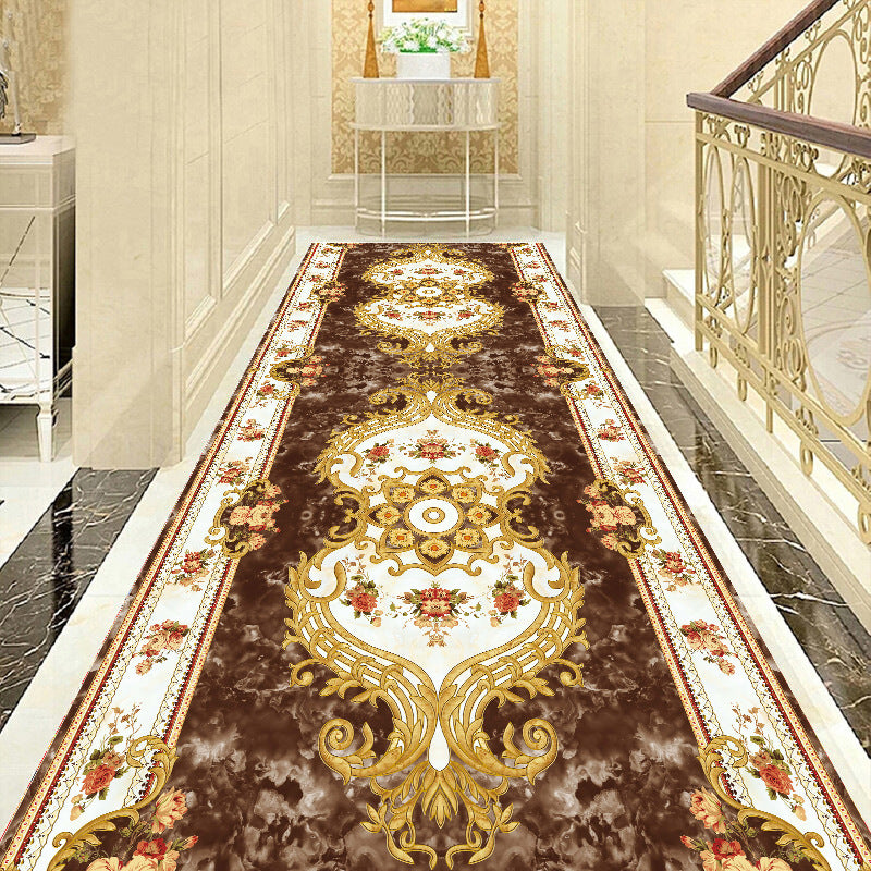 Elegante Vintage Bloemenpatroon Loopkleed