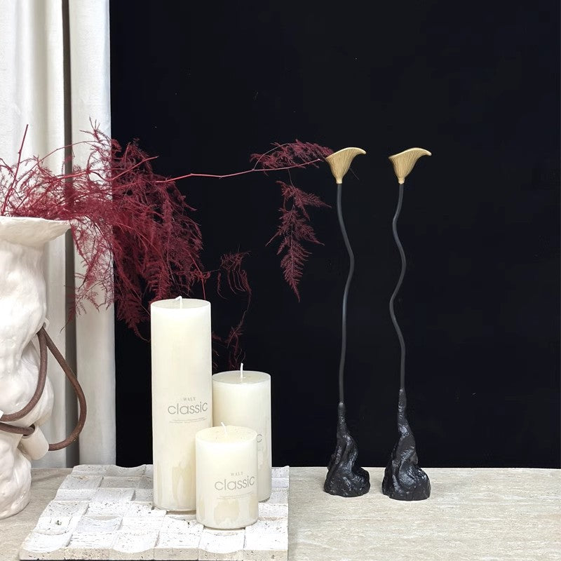 Abstract Decoratieve Kaarsenstandaard