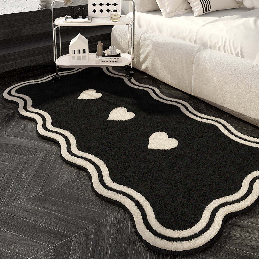 Hartvormig decoratief vloerkleed