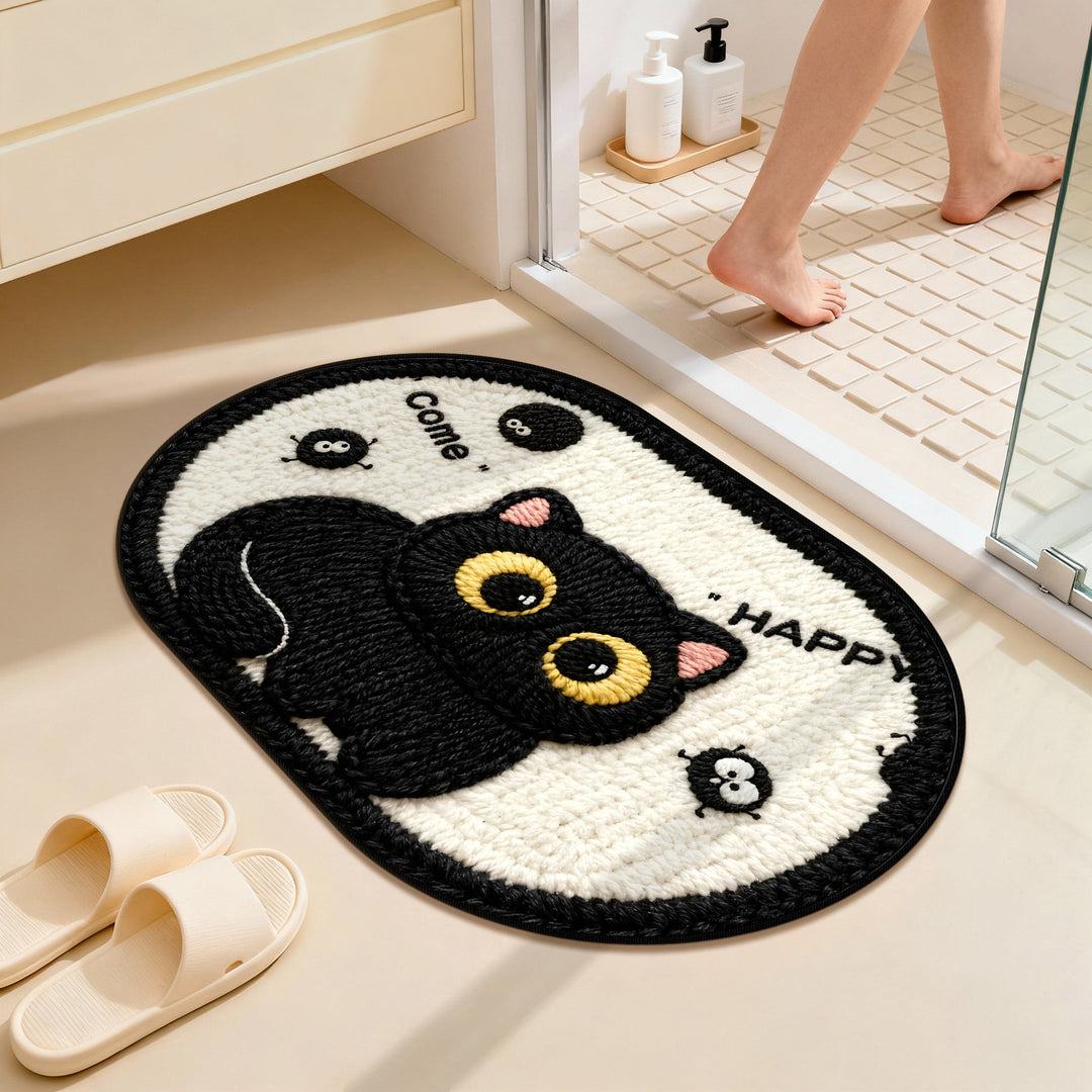 Schattige Panda-Thema Pluche Badmat