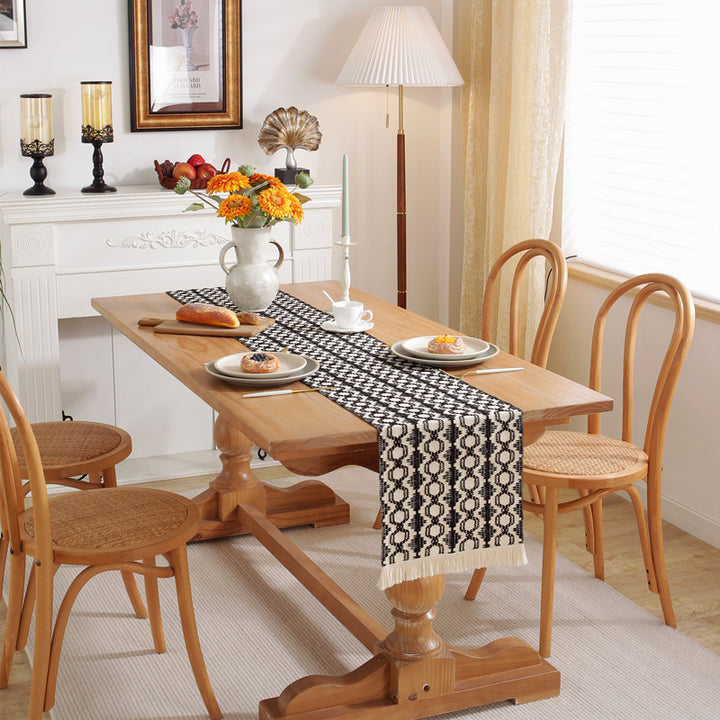 Moderne Franje Tafel Runner