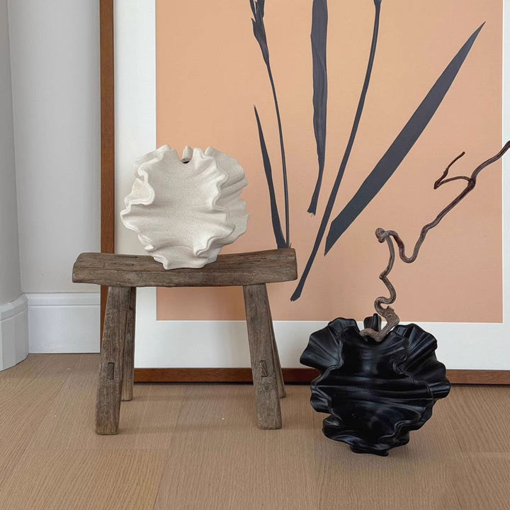 Schelpinspiratie Decoratieve Keramische Vaasje
