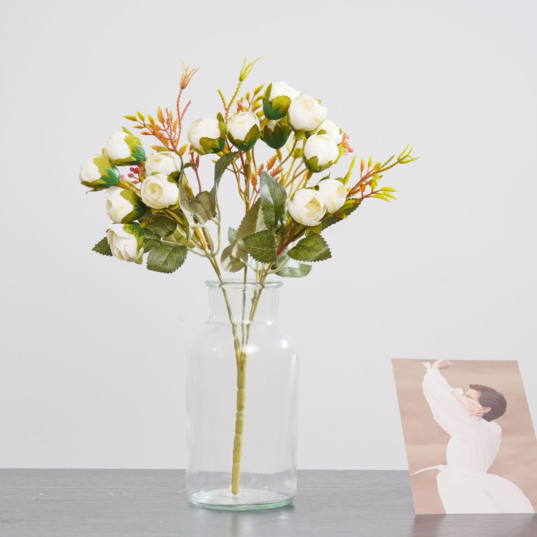 Levensechte Bloemen Rozensteel Arrangement
