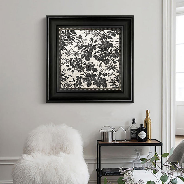 Oornate Bloemen Wandkunst