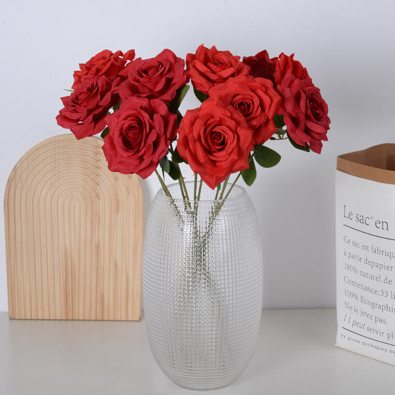 Elegante Zijde Rozen Haarsieraad