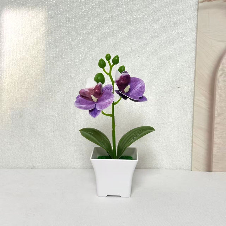 Elegante Kunstorchidee Plant Weergave voor Binnendecoratie