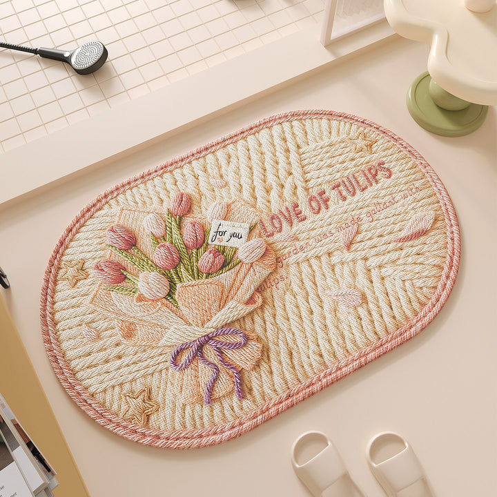 Schattige Honden-Thema Antislip Badmat