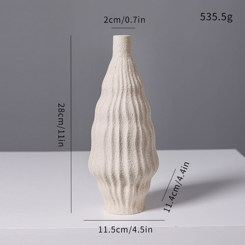 Textured Keramische Decoratieve Vaas