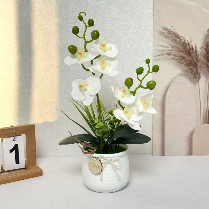 Huishouddecoratie Kunstmatige Orchidee voor Indor Decoratieve Weergave