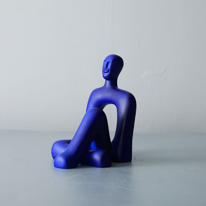 Abstract Decoratieve Zittende Figurine
