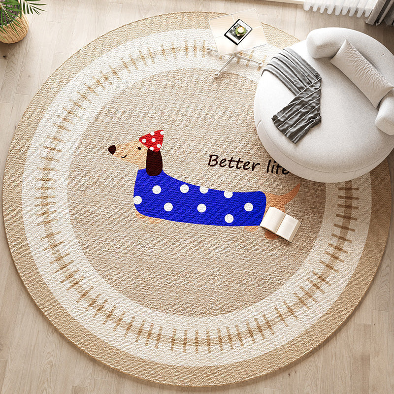 Ronde Honden-Thema Vloerkleed