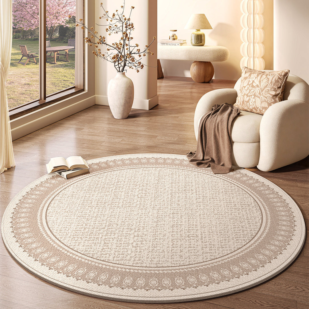 Natuurlijke Vezel Decoratieve Ronde Area Tapijt