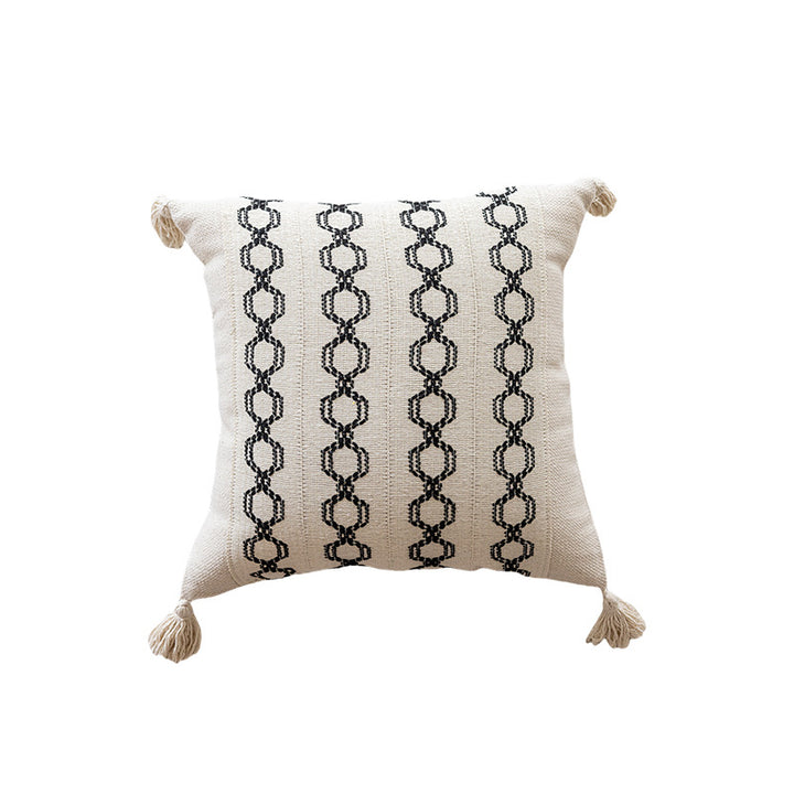 Geweven Geometrisch Patroon Accent Kussen