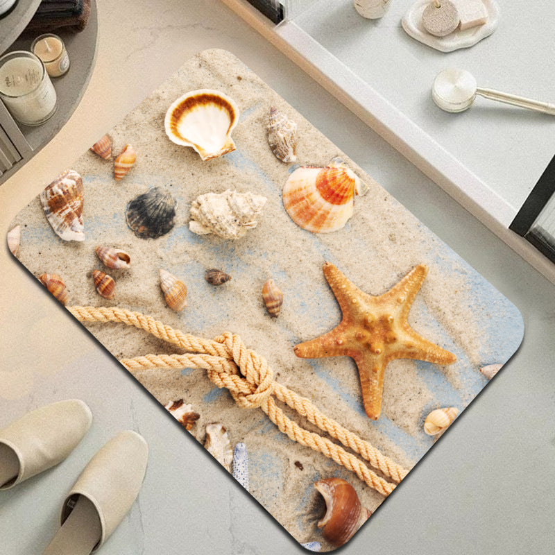 Coastal-Themed Decoratieve Mat