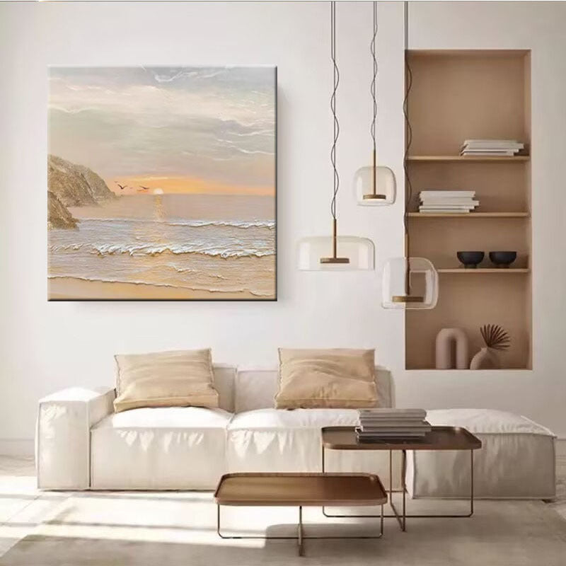 Kust Zonsopgang Muurkunst