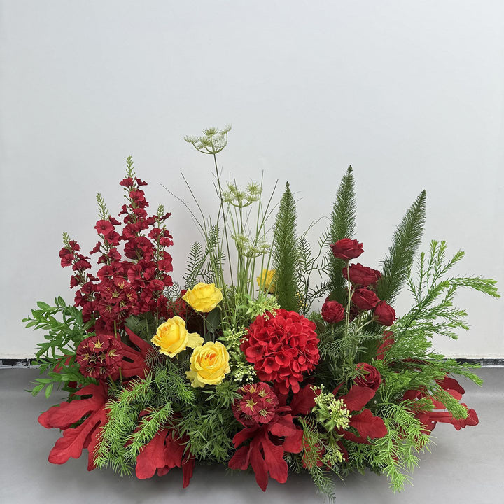 Lush Bloemen Wanddecoratie Arrangement