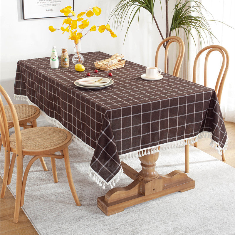 Decoratieve Geruite Tafelkleed