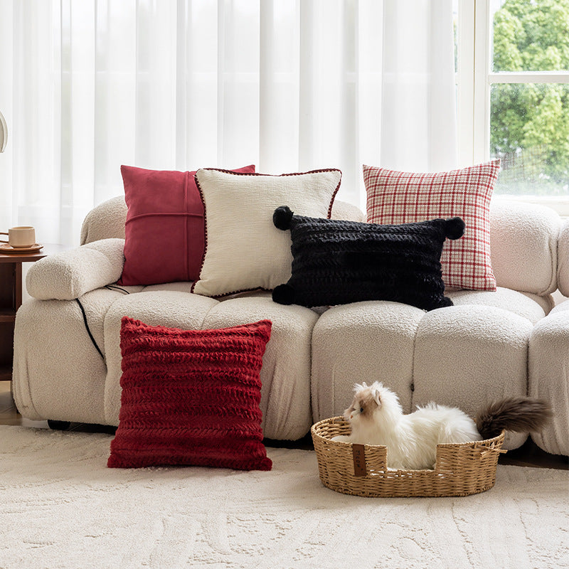 Getextureerde Pom-Pom Decoratieve Kussen