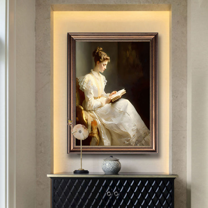 Gekaderd Vintage Kunststuk