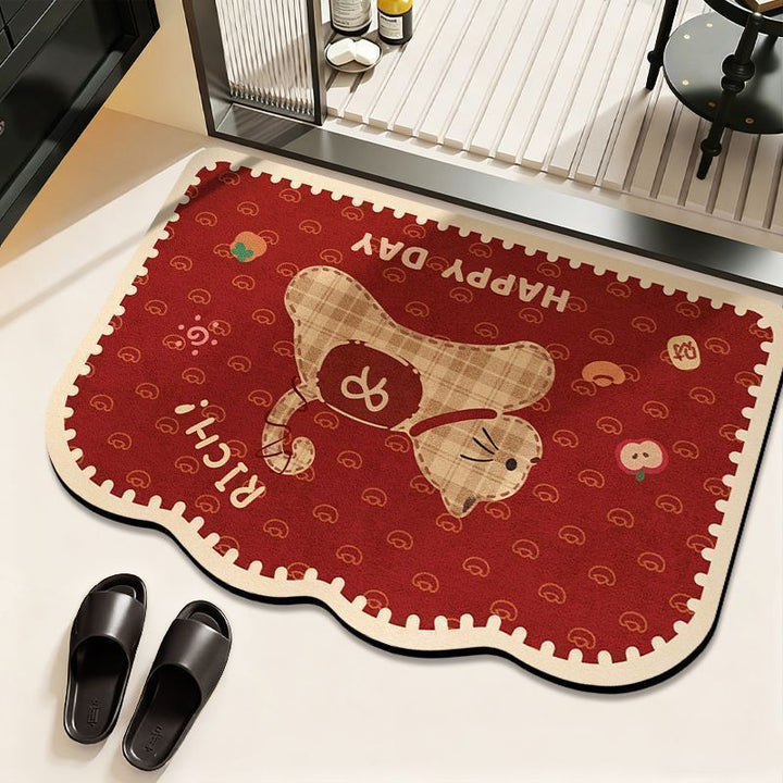 Kat-Thema Decoratieve Badmat