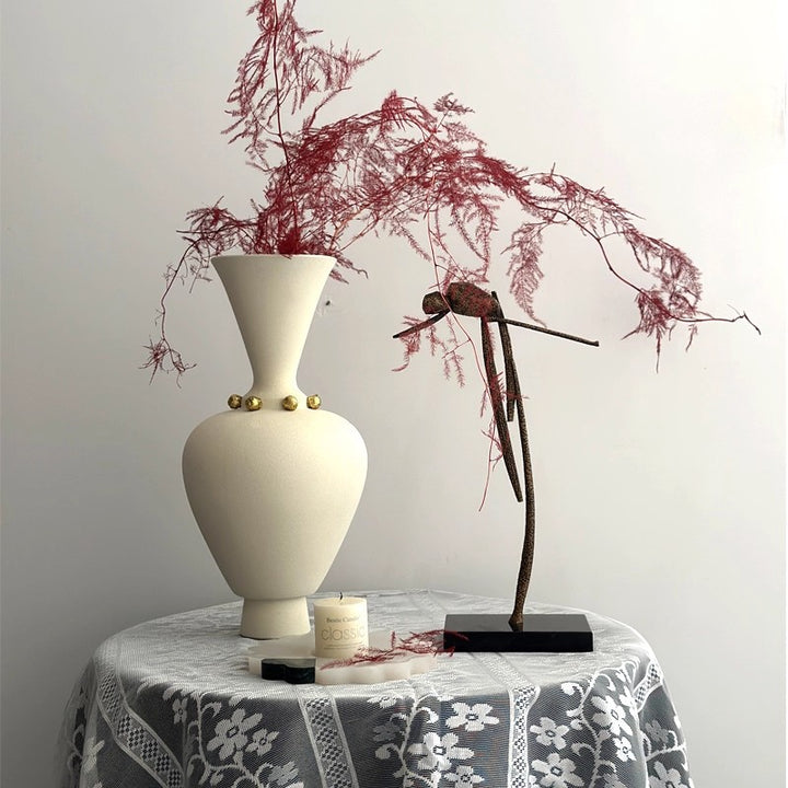 Abstract Decoratieve Metalen Vogel Sculptuur