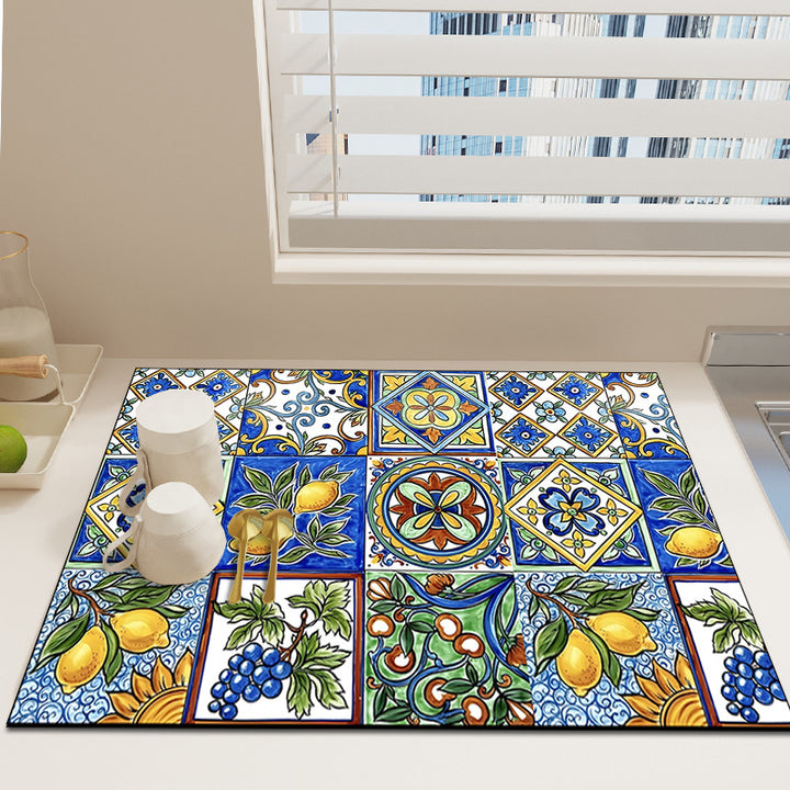 Bloemenprint Decoratieve Vloerkleed