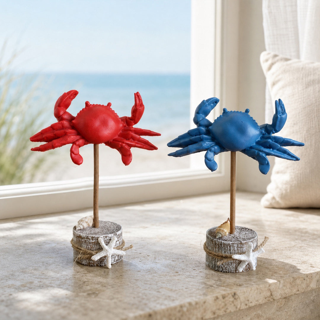 Decoratieve Krab Sculptuur Display
