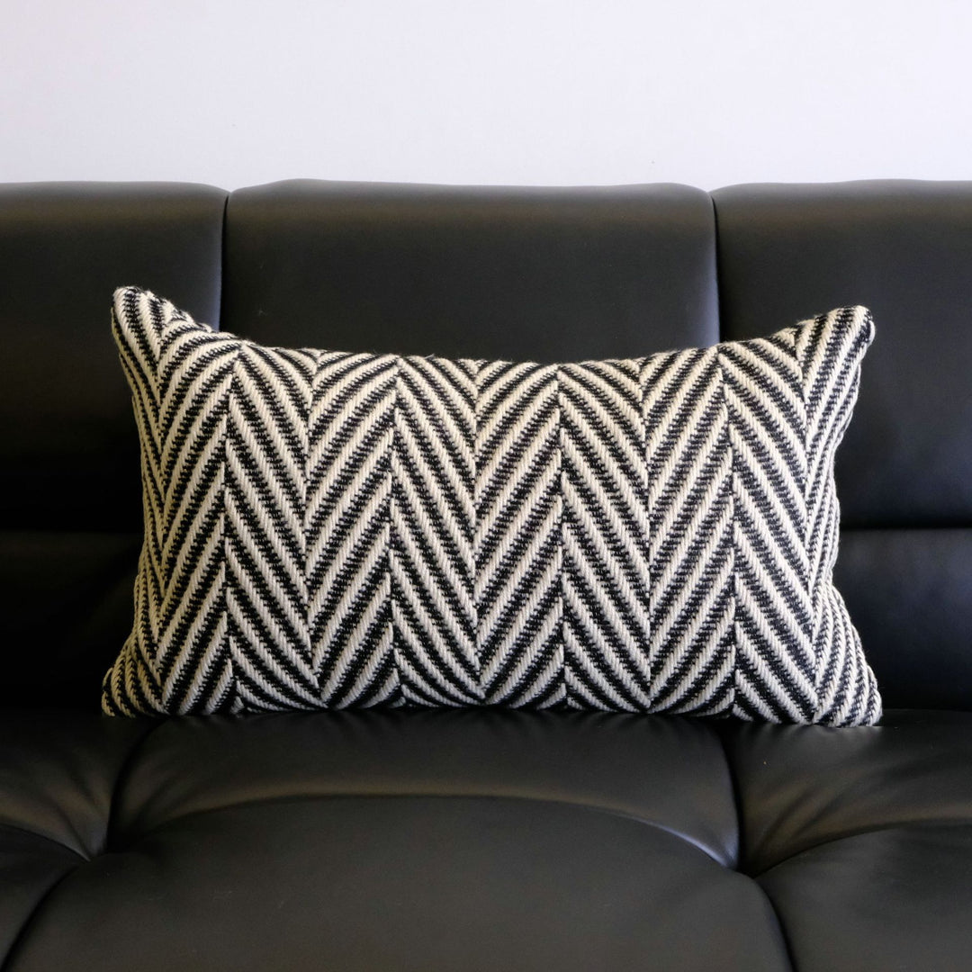 Textured Chevron Patroon Worp Kussen