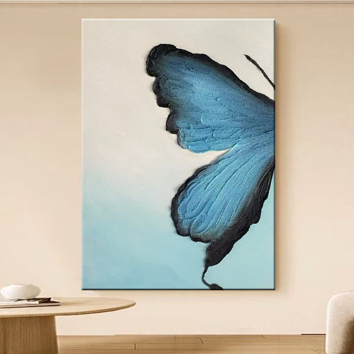 Vlinder-geïnspireerde Textuur Canvas Kunstwerk
