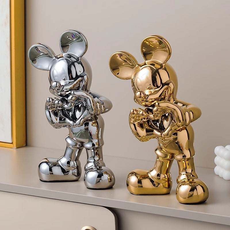 Decoratieve Metalen Karakter Sculptuur voor Thuis Weergave