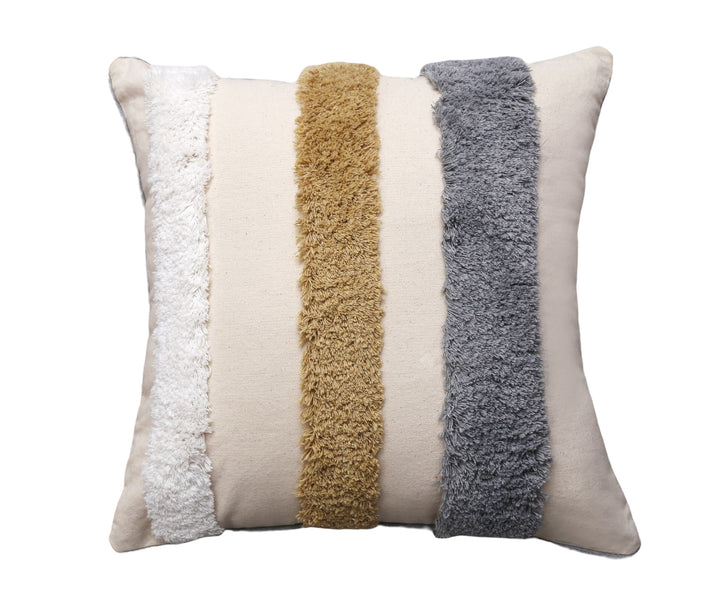 Pluizige Textuur Stripe Kussen