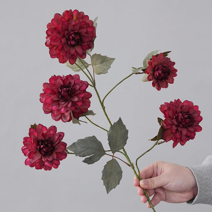 Faux Dahlia Steel