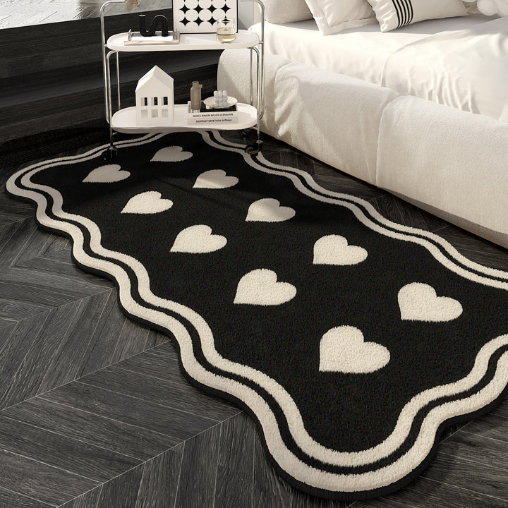 Hartvormig decoratief vloerkleed